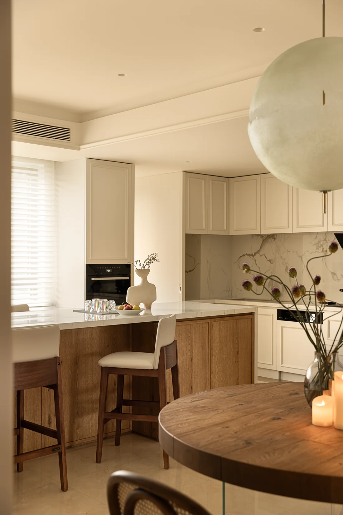 Modular Kitchen Cabinets Island Furniture Wood Design Door Accessories-Backsplash Faucet Drawer Slide-Made Villa Apartment - 图片 9