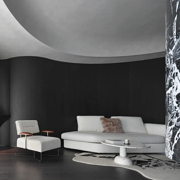 Luxury King Bed Bedroom Furniture Set Solid Wood Double Bed Convertible & Extendable Metal - 图片 4