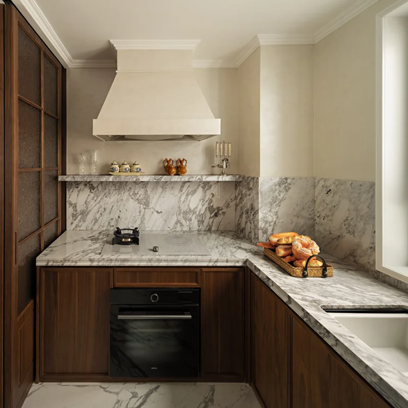 Modern Style MDF Upper Cabinet with Drawers Living Room Partition Wall Storage Furniture Villa Apartment 3D Interior Design - 图片 5