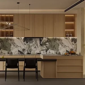 Kitchen Cabinet Design for Villa Kitchen Island Design for Apartment Minimalist Cabinet Design European-style Cabinet Design