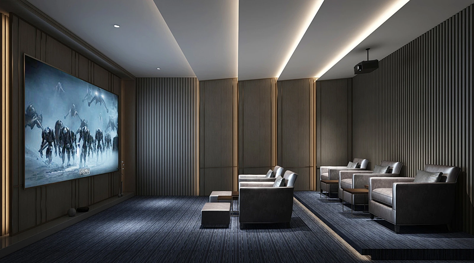 Home Theater Private Theater Family Room Multimedia Room Dedicated Home Theater Living Room Home Theater Compact Home Theater - 图片 13