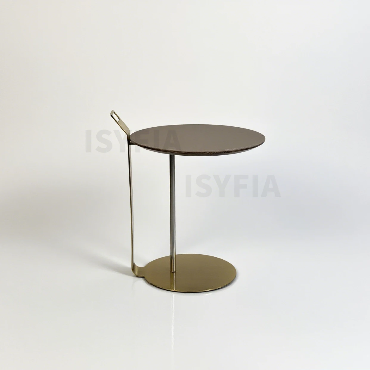 Modern Style Carbon Steel Side Coffee Table Panel Leather Metal Leg Table for Home Furniture Living Room - 图片 3