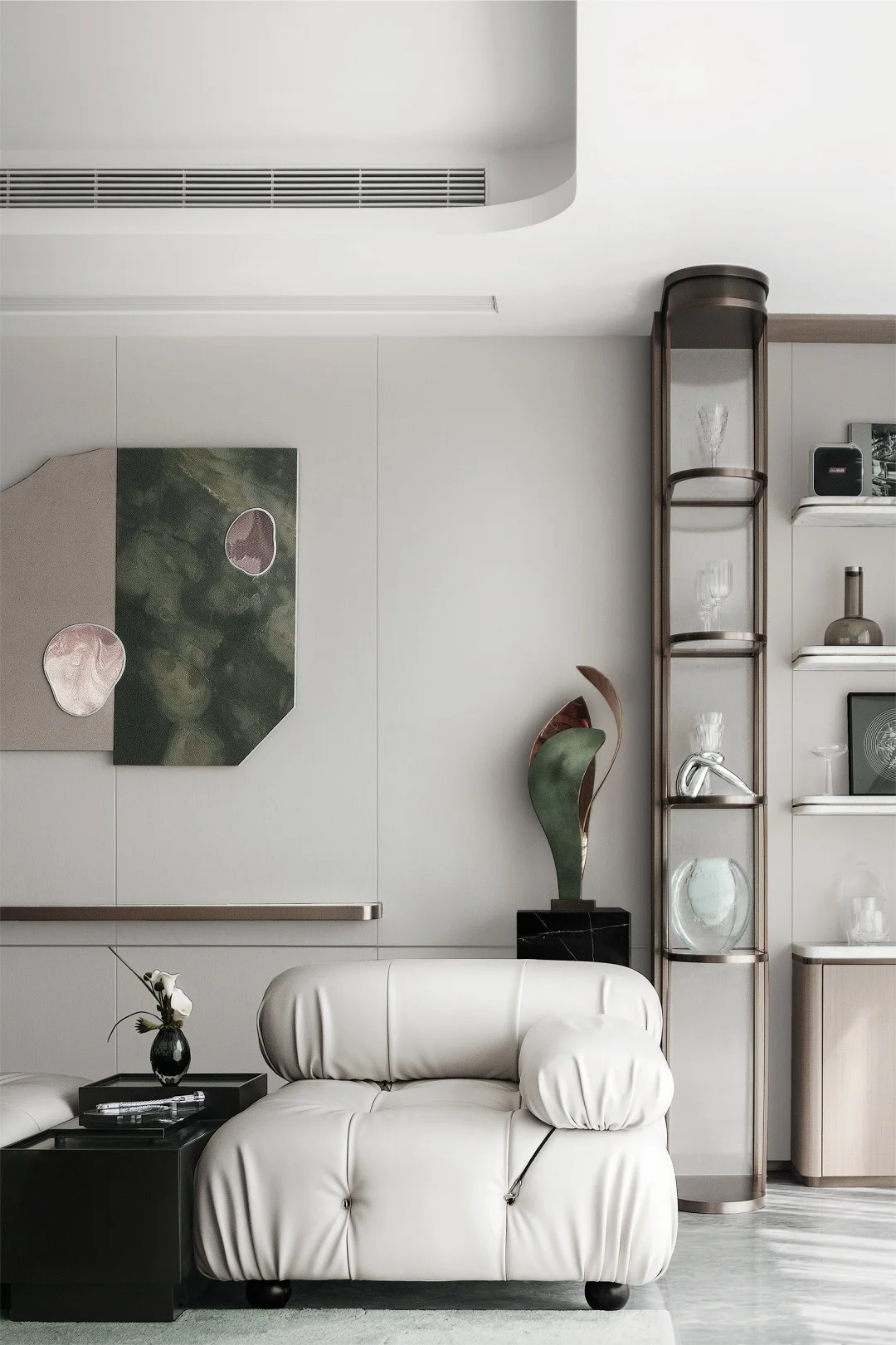 Apartment Villa Design Walk in Closet Cabinet Design Interior Design of High-Volume Villas Sofa Wardrobe Bedroom TV Set - 图片 6