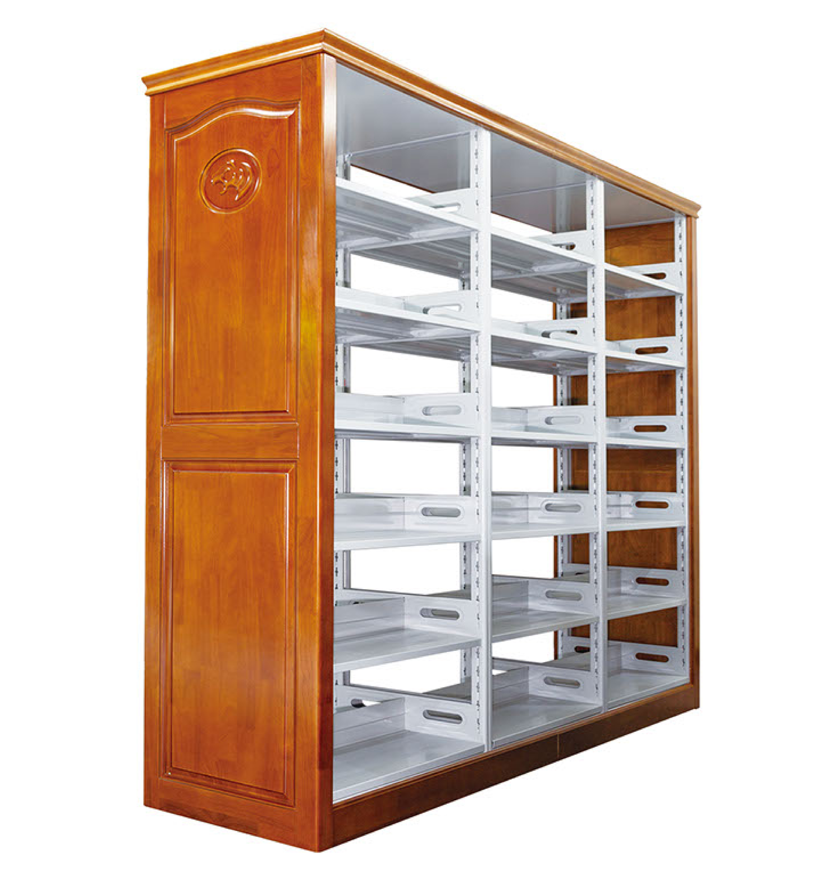 Modern Wood Bookshelf for Home Office Workshop & Living Room Commercial Retail Wall Mount Bookcase - 图片 2