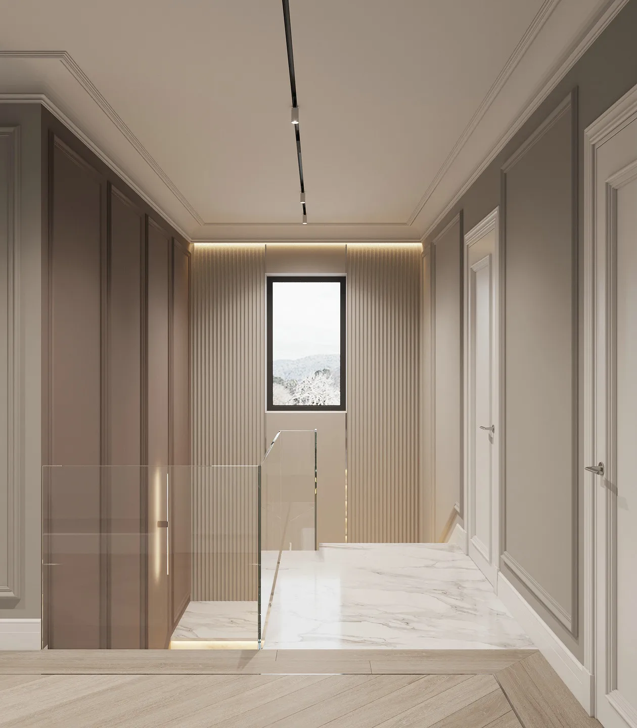 Hotel Vanity Villa High-End Light Luxury Large Wall-Mounted Bathroom Vanity Cabinet with Bath Mirrors Solid Wood Carcase Marble - 图片 15