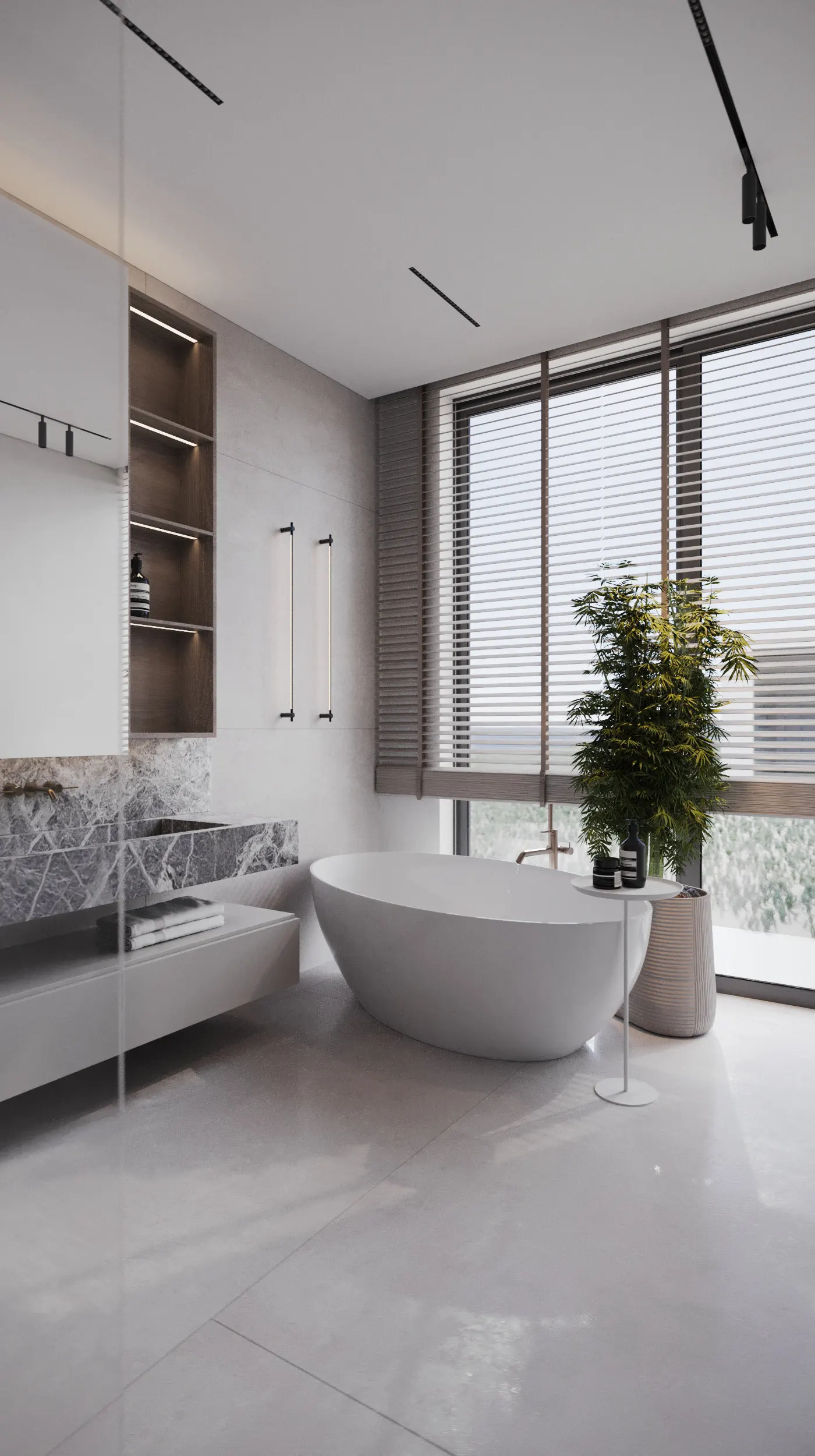 Hotel Vanity Villa Modern Minimalism Style Euro-American Style Bathroom Vanity Cabinet with Bath Mirror Solid Wood Double Vanity - 图片 9