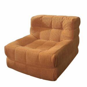 Waffle-weave compression sofa